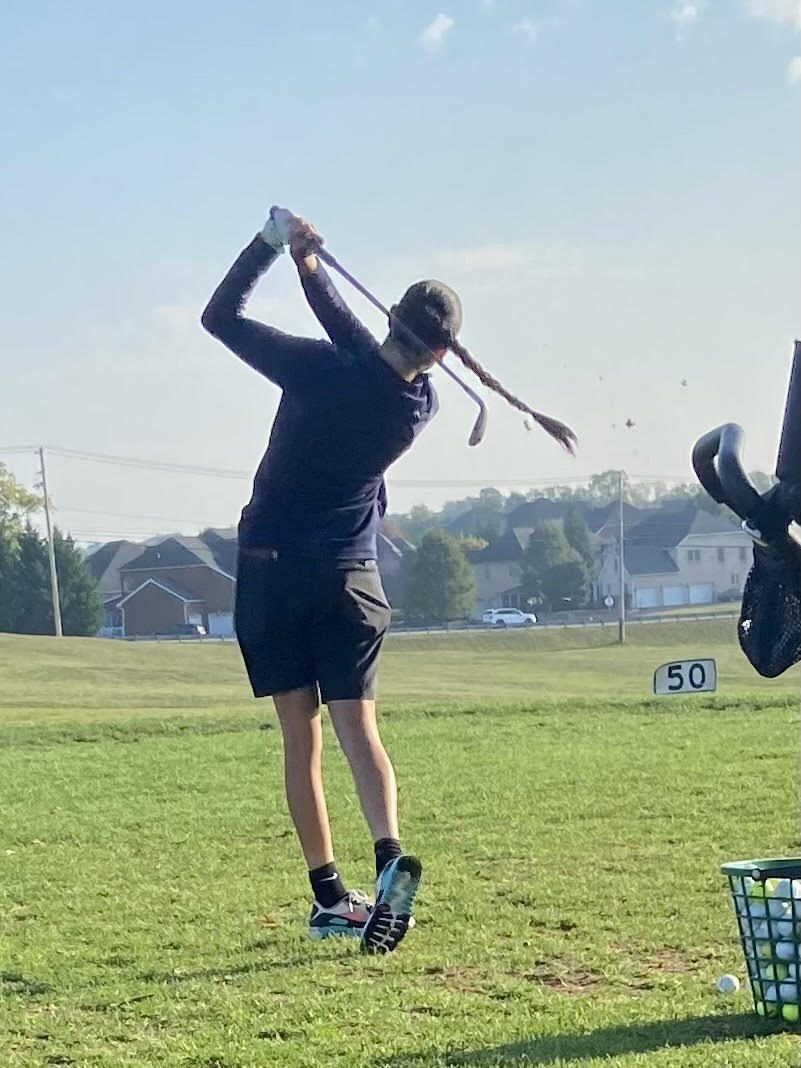 McCance shot a 72 at the Wyoming Valley Country Club on Saturday afternoon, setting a program-record low score to help the Colonels defeat King’s and Marywood in a Tri-Match on Saturday. (Photo courtesy of Kyleen McCance)